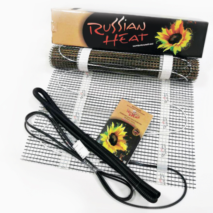 Нагревательный мини-мат двухжильный Russian Heat (1 кв.м.)